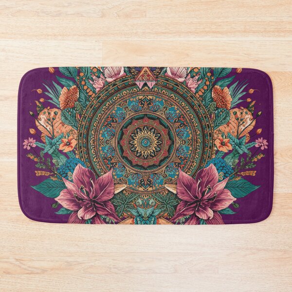 Item preview, Boho Floral Ocean Geometric Pattern designed and sold by Omtatsat.