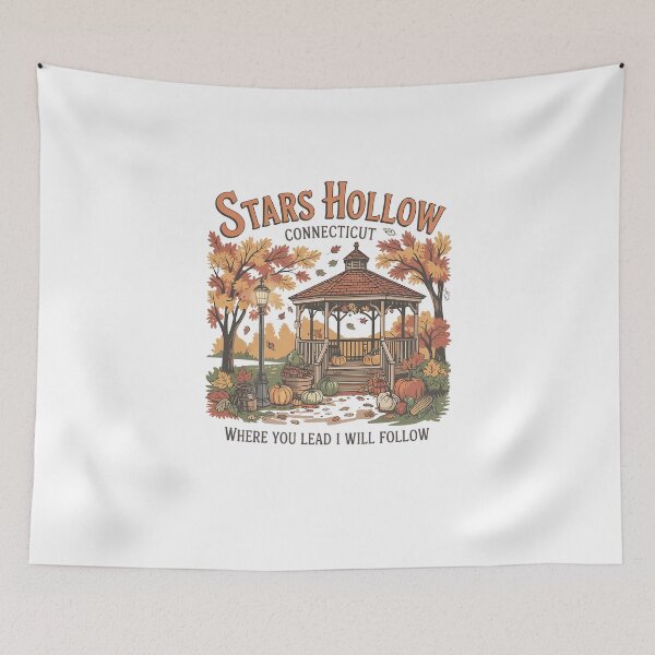 Item preview, Gilmore Girls Stars Hollow Where You Lead Autumn Graphic designed and sold by missrainartshop.