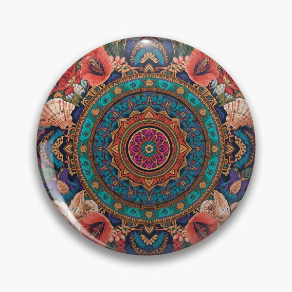 Item preview, Boho Floral Ocean Geometric Pattern designed and sold by Omtatsat.