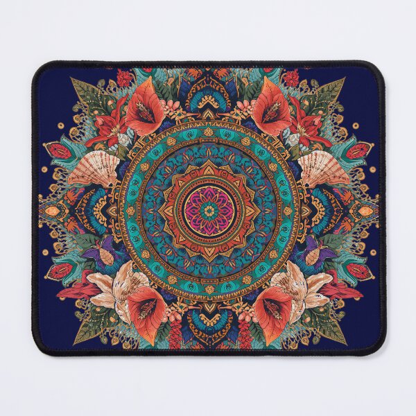 Item preview, Boho Floral Ocean Geometric Pattern designed and sold by Omtatsat.