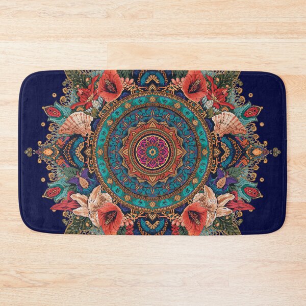 Item preview, Boho Floral Ocean Geometric Pattern designed and sold by Omtatsat.