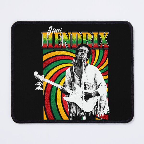 Artikelvorschau, Jimi Hendrix Reggae Swirl Gitarrenporträt entworfen und verkauft von Erin Travis.