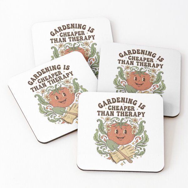 Item preview, Gardening Is Cheaper Than Therapy Vintage Tomato Ornate Floral Design designed and sold by cannsuh.