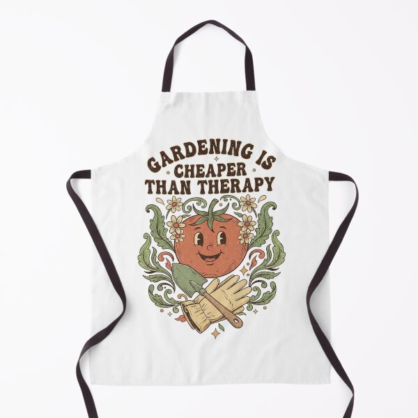 Item preview, Gardening Is Cheaper Than Therapy Vintage Tomato Ornate Floral Design designed and sold by cannsuh.