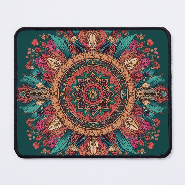 Item preview, Boho Floral Ocean Geometric Pattern designed and sold by Omtatsat.