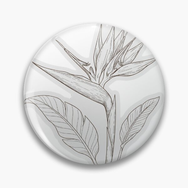 Item preview, Bird Of Paradise Sticker | Tropical Flower Die Cut Sticker | Fine Line Botanical Decal | Exotic Flower Laptop Sticker designed and sold by FineLineBotanical .