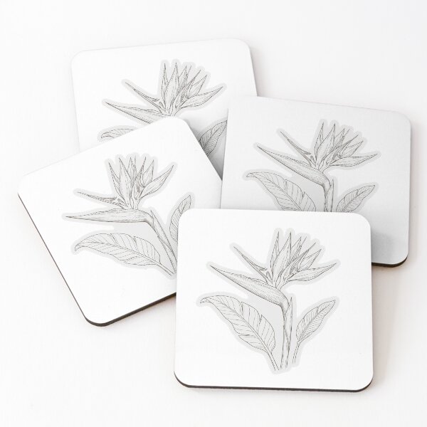 Item preview, Bird Of Paradise Sticker | Tropical Flower Die Cut Sticker | Fine Line Botanical Decal | Exotic Flower Laptop Sticker designed and sold by FineLineBotanical .