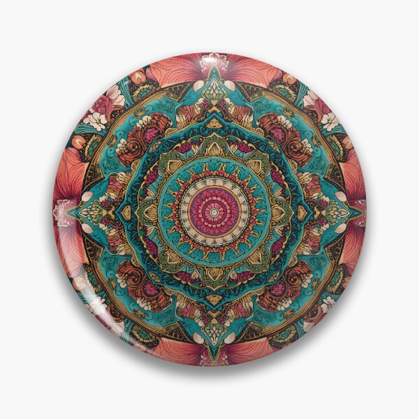 Item preview, Boho Floral Ocean Geometric Pattern designed and sold by Omtatsat.