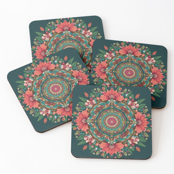 Item preview, Boho Floral Ocean Geometric Pattern designed and sold by Omtatsat.