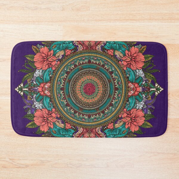 Item preview, Boho Floral Ocean Geometric Pattern designed and sold by Omtatsat.