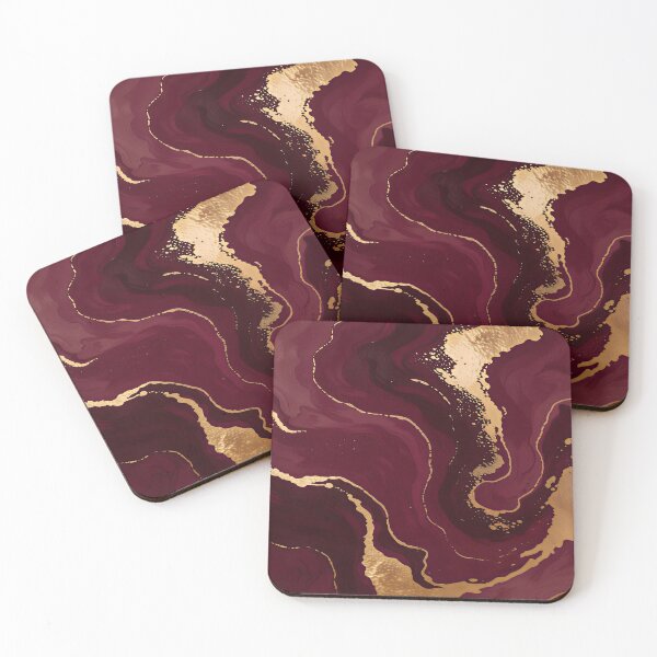 Item preview, Luxury Gold Burgundy Modern Collection designed and sold by TrendyDesigne412.