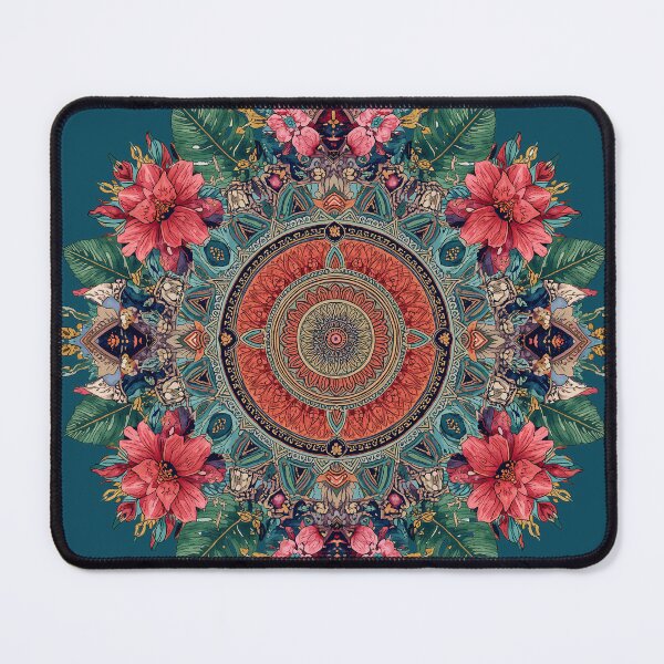 Item preview, Boho Floral Ocean Geometric Pattern designed and sold by Omtatsat.