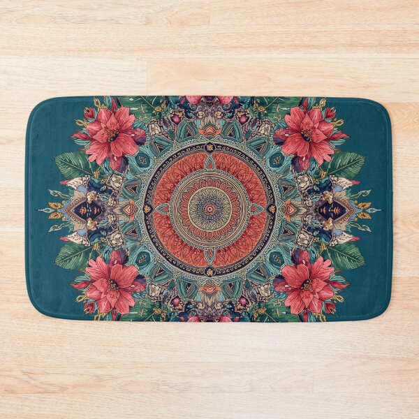 Item preview, Boho Floral Ocean Geometric Pattern designed and sold by Omtatsat.