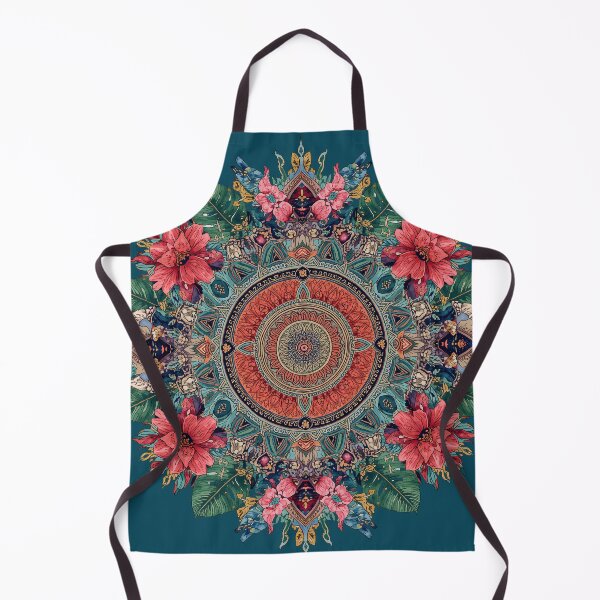 Item preview, Boho Floral Ocean Geometric Pattern designed and sold by Omtatsat.