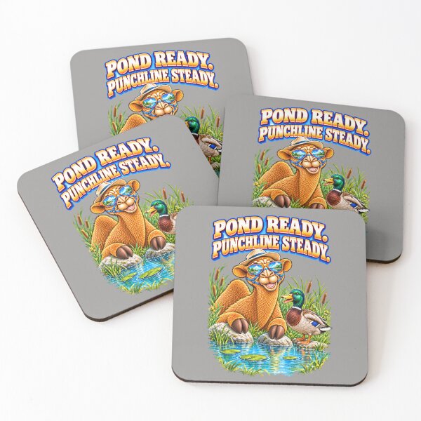 Item preview, Pond Ready. Punchline Steady – Funny Camel T-Shirt Animal Graphic Camel T-Shirt designed and sold by Camel & Quirk.