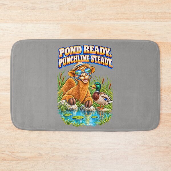 Item preview, Pond Ready. Punchline Steady – Funny Camel T-Shirt Animal Graphic Camel T-Shirt designed and sold by Camel & Quirk.