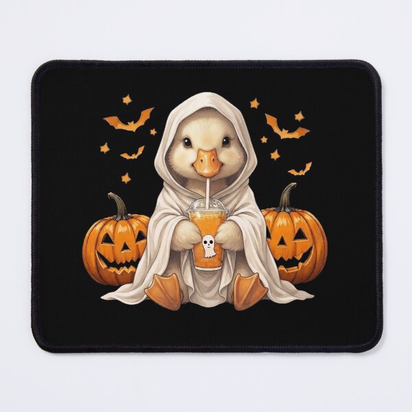 Item preview, Cute Halloween Goose Duck Witch – Spooky Pumpkin Moon designed and sold by Anime ⭐⭐⭐⭐⭐.