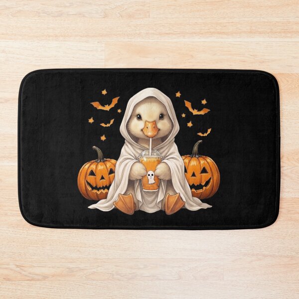 Item preview, Cute Halloween Goose Duck Witch – Spooky Pumpkin Moon designed and sold by Anime  ⭐⭐⭐⭐⭐.