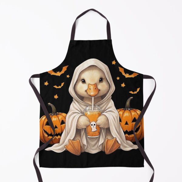 Item preview, Cute Halloween Goose Duck Witch – Spooky Pumpkin Moon designed and sold by Anime  ⭐⭐⭐⭐⭐.