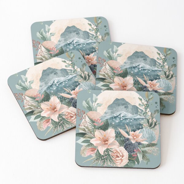 Item preview, Abstract Floral Ocean Nature Pattern designed and sold by Omtatsat.
