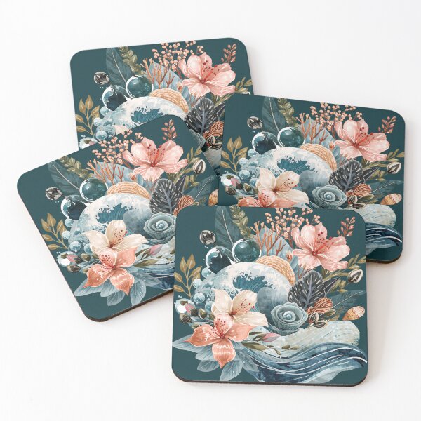 Item preview, Abstract Floral Ocean Nature Pattern designed and sold by Omtatsat.