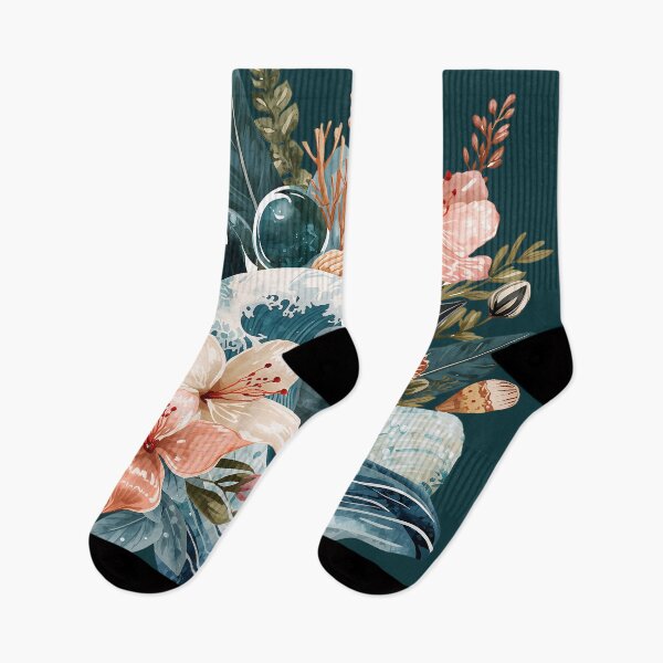 Item preview, Abstract Floral Ocean Nature Pattern designed and sold by Omtatsat.
