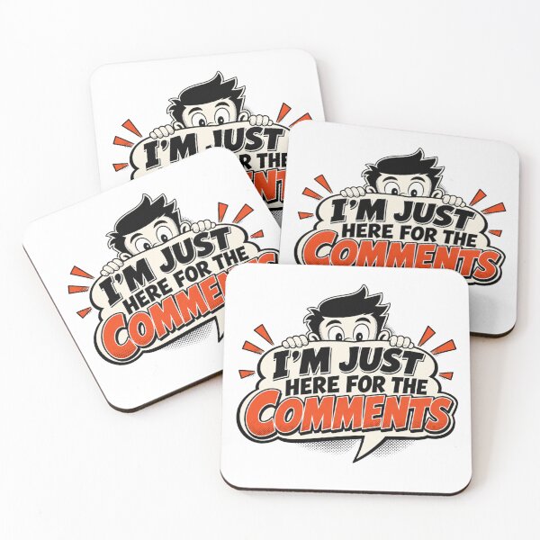 Item preview, ''I'm Just Here For The Comments" Funny Internet Meme Graphic Art designed and sold by Caj77.