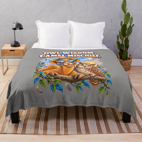 Item preview, Owl Wisdom. Camel Mischief – Funny Camel T-Shirt Animal Graphic Camel T-Shirt designed and sold by Camel & Quirk.