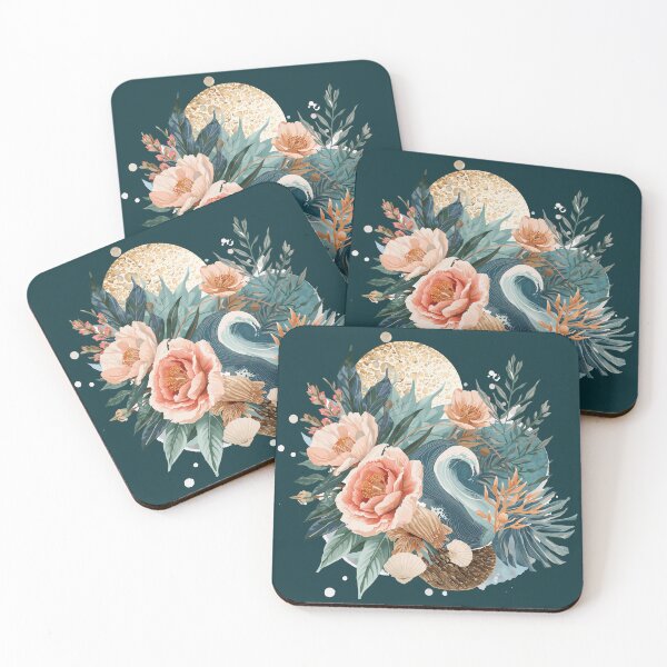 Item preview, Abstract Floral Ocean Nature Pattern designed and sold by Omtatsat.