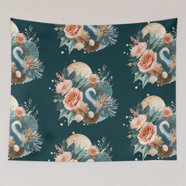Item preview, Abstract Floral Ocean Nature Pattern designed and sold by Omtatsat.