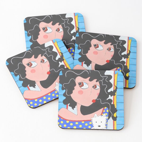 Item preview, Brunette Girl And Dog designed and sold by Diarta.