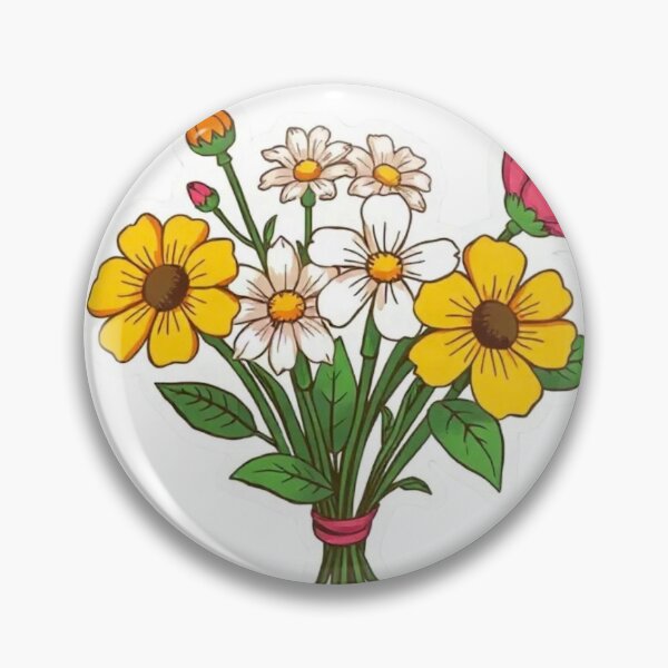 Item preview, Colorful Flower Bouquet Sticker – Cute Floral Botanical Sticker for Flower Lovers designed and sold by surbhiArt.