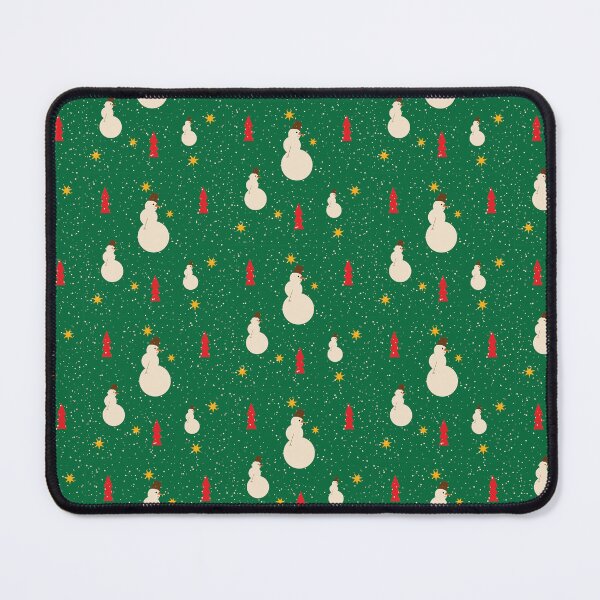Item preview, Green Christmas Snowman Pattern designed and sold by photossmirnov.