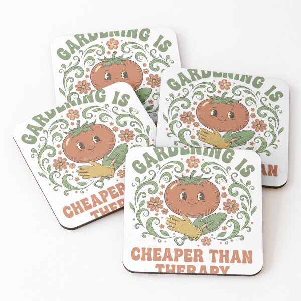 Item preview, Gardening Is Cheaper Than Therapy Cute Tomato Green Floral Design designed and sold by cannsuh.