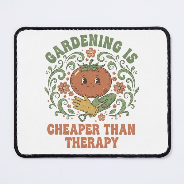 Item preview, Gardening Is Cheaper Than Therapy Cute Tomato Green Floral Design designed and sold by cannsuh.