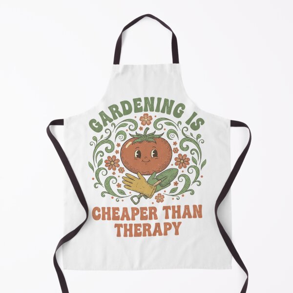 Item preview, Gardening Is Cheaper Than Therapy Cute Tomato Green Floral Design designed and sold by cannsuh.