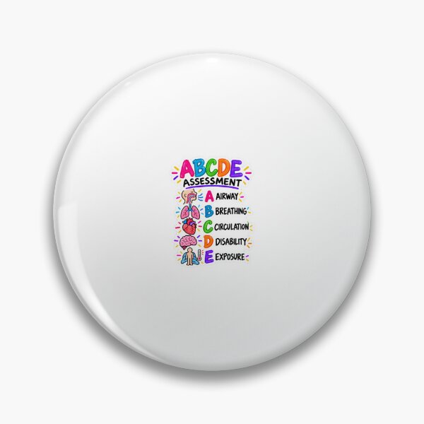 Item preview, ABCDE Assessment Drawn Study Aid Nursing Student Sticker designed and sold by isokinetic.
