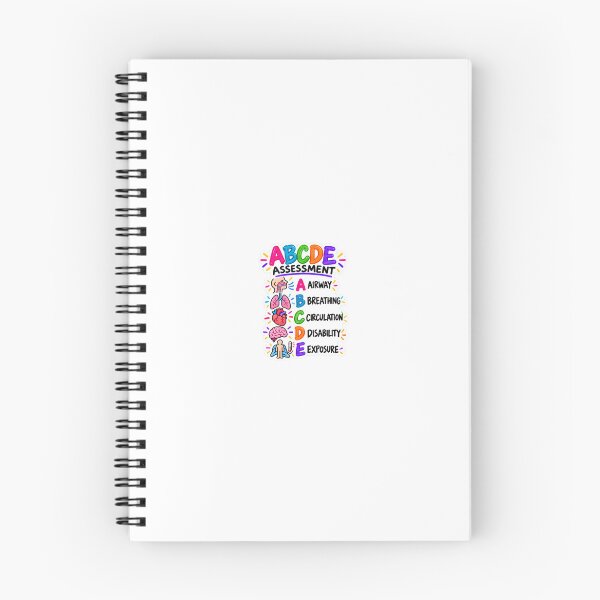 Item preview, ABCDE Assessment Drawn Study Aid Nursing Student Sticker designed and sold by isokinetic.