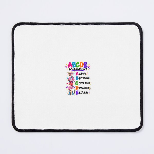 Item preview, ABCDE Assessment Drawn Study Aid Nursing Student Sticker designed and sold by isokinetic.
