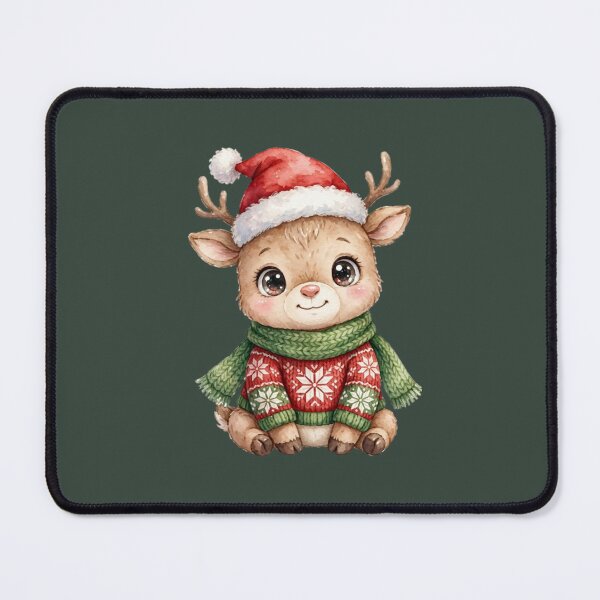 Item preview, Cute Christmas Reindeer in Festive Sweater designed and sold by PunchDrop.