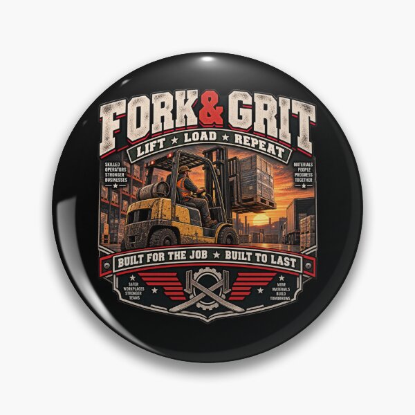 Item preview, Fork & Grit - Vintage Forklift Operator Americana Workwear T-Shirt designed and sold by DomKo10.