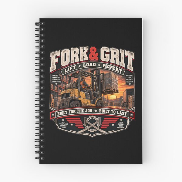 Item preview, Fork & Grit - Vintage Forklift Operator Americana Workwear T-Shirt designed and sold by DomKo10.