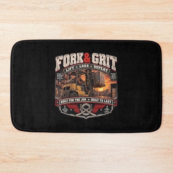 Item preview, Fork & Grit - Vintage Forklift Operator Americana Workwear T-Shirt designed and sold by DomKo10.
