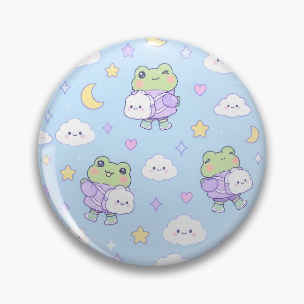 Item preview, Kawaii Frog Cloud Backpack Pattern designed and sold by Soft Berry Studio.