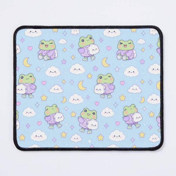 Item preview, Kawaii Frog Cloud Backpack Pattern designed and sold by Soft Berry Studio.