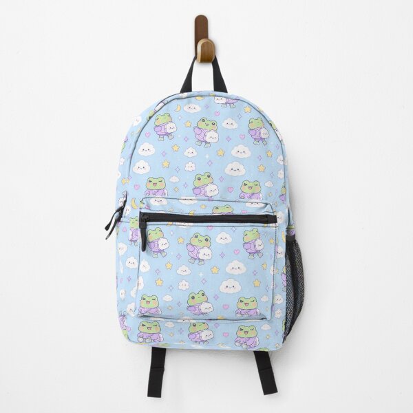 Item preview, Kawaii Frog Cloud Backpack Pattern designed and sold by Soft Berry Studio.