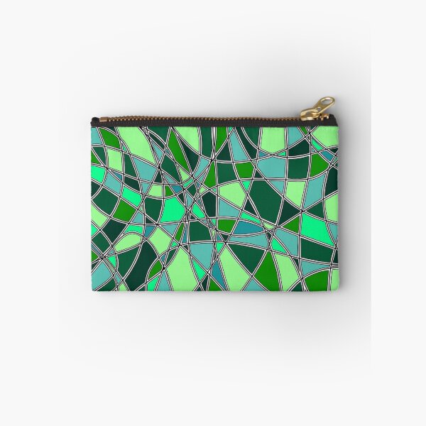 Item preview, Abstract Symphony of Curved Lines and Cool Green Tones designed and sold by FioreDiCiliegio.