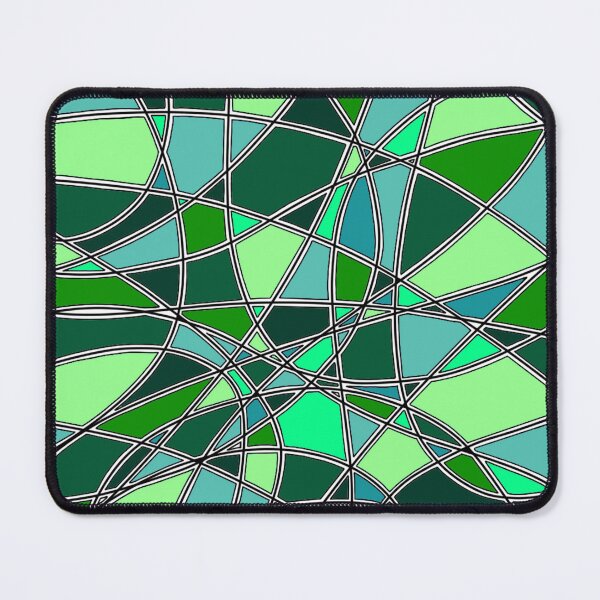 Item preview, Abstract Symphony of Curved Lines and Cool Green Tones designed and sold by FioreDiCiliegio.
