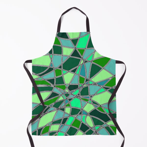 Item preview, Abstract Symphony of Curved Lines and Cool Green Tones designed and sold by FioreDiCiliegio.