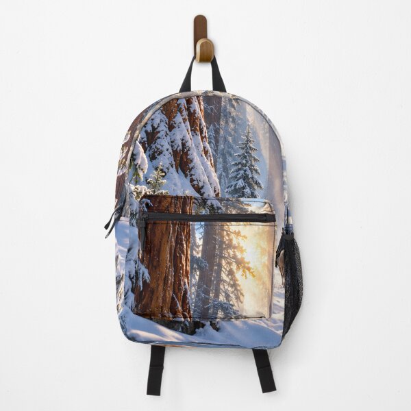 Item preview, Snowy Redwood Forest Horse Rider Winter Wilderness Wall Art designed and sold by IRON SIREN.